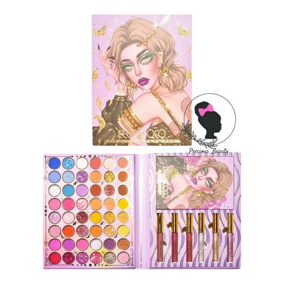 Kevin&Coco 54 Color Gold Feather Eyeshadow Palette - Picture 4 of 4